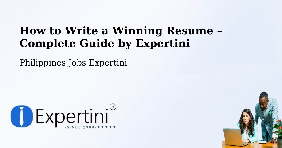 Resume Writing Guide for Job Seekers – Anda - Anda, Philippines Jobs Expertini
